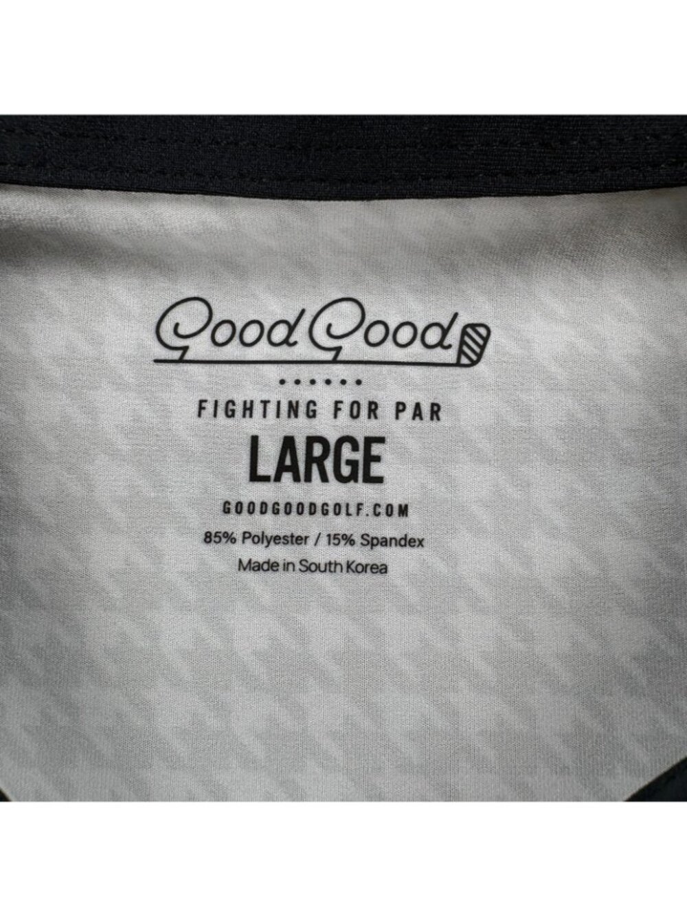Good Good Golf High Key Polo Womens L Houndstooth Black White NWT GG339-L - Picture 4 of 9